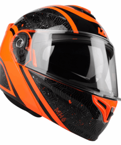 Marushin Systemhelme MH-6 light black / red fluo