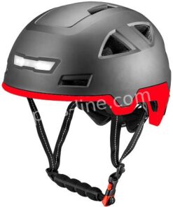 Helm Vito E-city Glanz Schwarz + Rot (Speed Pedelec)