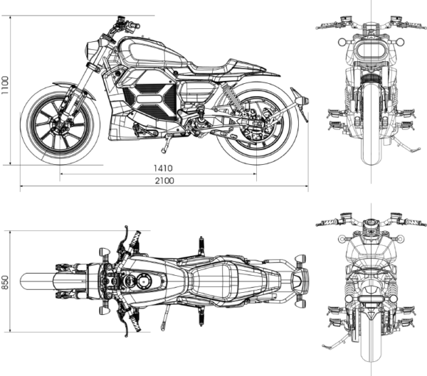 Storm 8000W Elektromotorrad: Hochleistungs-E-Bike mit 120 km/h Spitzengeschwindigkeit – Bild 24
