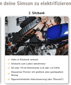 Elektro-Umbausatz für Simson Schwalbe