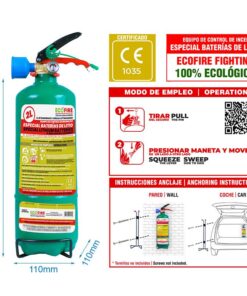 Alternative view of Feuerlöscher 2 Liter für Lithium Akkus